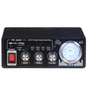 Hot Selling Auto Versterker YW-A695L-4 Voor 4 Kanalen Acanddcpower Usb Sd Tf MP3 Audio Speler