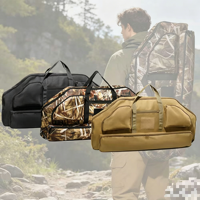 Étui de transport pour arc à poulies, grande capacité, portable, réglable, camouflage, pour la chasse, l'entraînement, rembourré et souple