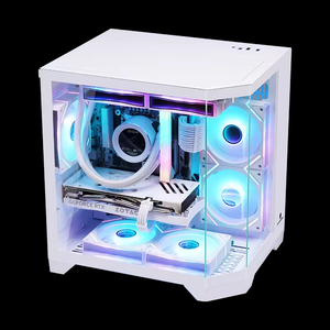 Ancreu Dreamer Mini Mid-Tower Support Micro ATX / ITX Desktop Tempered Glass Gaming PC Case <strong>Computer</strong> Set PC Gaming Cabinet - Product Image 4