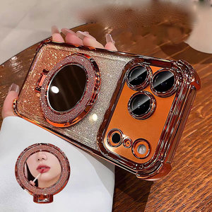 <span class=keywords><strong>Precio</strong></span> más bajo Glitter Mirror Case Magnetic para <span class=keywords><strong>iPhone</strong></span> 17 Air 17 16 15 14 Pro Max Bling Contraportada a prueba de golpes con soporte - Product Image 1