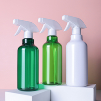 Bouteilles pulvérisatrices OEM 16oz pour detailing automobile, 300/750ml, vert forêt, en PET ambré, pour usage industriel avec étiquette