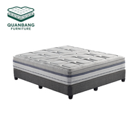 Matelas de luxe pleine grandeur au meilleur prix pour chambre à coucher, matelas en mousse à mémoire de forme de haute qualité avec ressorts ensachés pour hôtel
