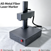 Máquina de Marcado Láser de Fibra Portátil de Producción Continua para Botellas de Plástico, Cables, Fecha de Lote, Código QR