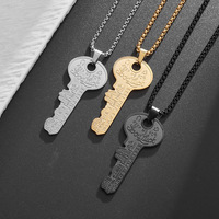 Colliers pendentifs créatifs personnalisés pour hommes et femmes, chaîne vintage en acier inoxydable, bijoux