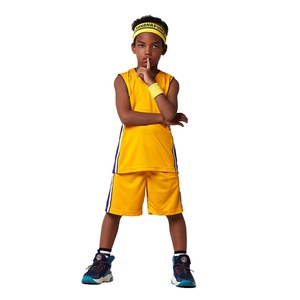 Ensemble de maillots de basket-ball pour enfants, garçons et filles, élèves de maternelle et d'école primaire, joueur <span class=keywords><strong>star</strong></span> n° 24, manches courtes, polyester, performance - Product Image 5