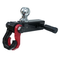 Kit de Gancho de Remolque 3 en 1 de Alta Resistencia, Soporte de Bola para Remolque, Gancho de Rescate, Herramienta de Emergencia, Soporte Estructural de Acero al Carbono, 50 lb