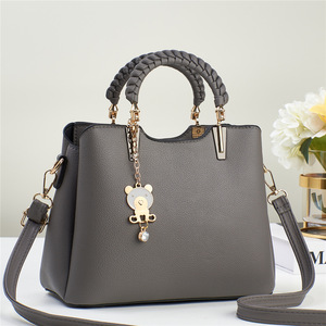 Sac fourre-tout multifonctionnel à bandoulière pour femme, en PU, forme carrée, avec fermeture éclair et pompon, doublure en polyester, idéal pour le quotidien – Collection populaire 2026 - Product Image 4