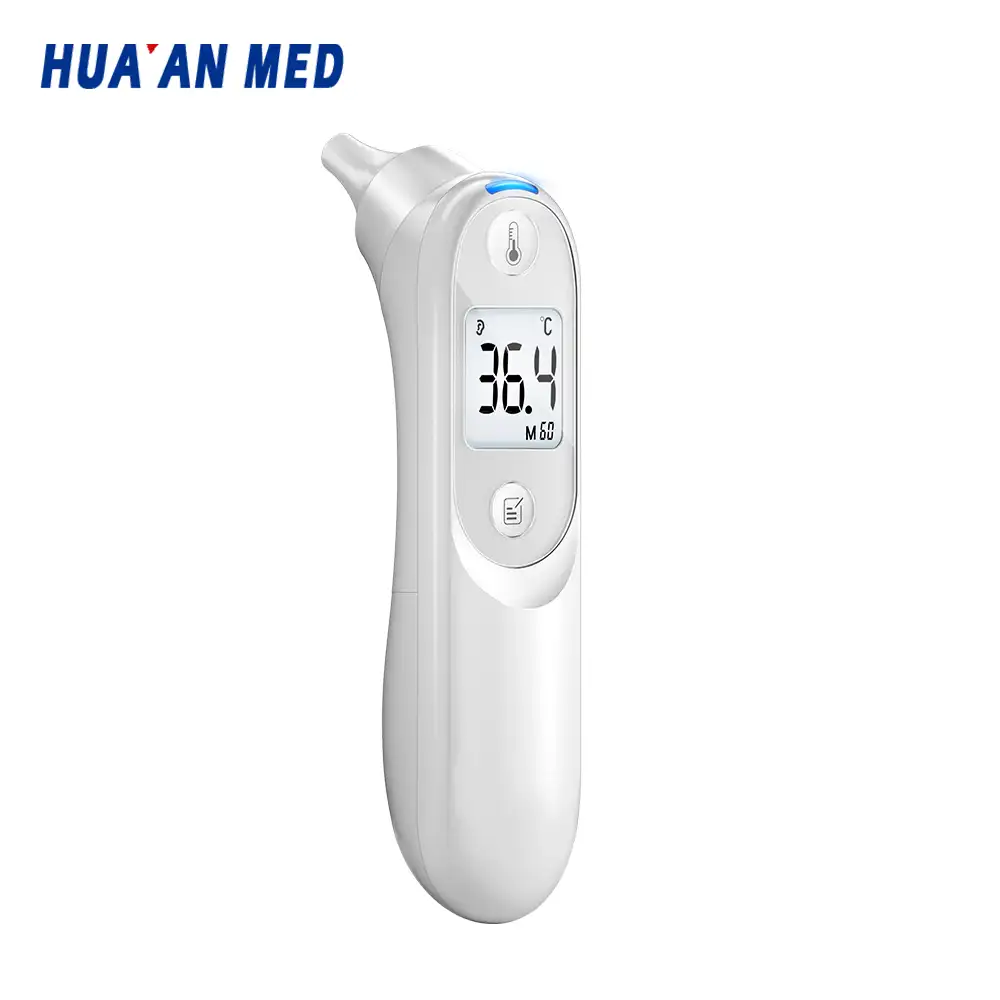 HUA'AN MED ET-100B רפואי תינוק טמפרטורת צג דיגיטלי IR מדחום אוזן אינפרא אדום Hangzhou
