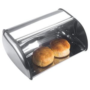 Boîte à pain en acier inoxydable pour comptoir de cuisine avec couvercle en acier inoxydable - Product Image 3