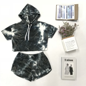 <span class=keywords><strong>Chaqueta</strong></span> de <span class=keywords><strong>mujer</strong></span> y conjunto corto con mangas cortas Sudadera con capucha top corto y ropa deportiva básica para fitness - Product Image 4