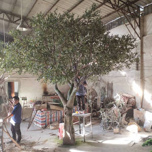 Tùy chỉnh cao mô phỏng khách sạn trang trí bespoken thường xanh khổng lồ 10ft Địa Trung Hải nhân tạo lớn Cây Ô Liu với Faux trái cây - Product Image 2