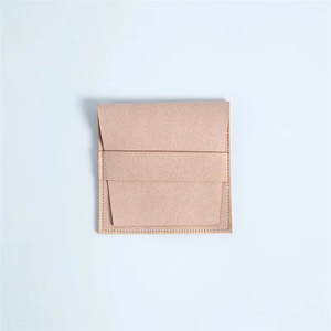 กระเป๋าไมโครไฟเบอร์พิมพ์ลายโลโก้ตามสั่งพร้อมแผ่นปิดสำหรับแสดงเครื่องประดับต่างหูสร้อยคอหนังนิ่มสำหรับแสดงเป็นของขวัญ - Product Image 5