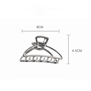Pinces à <span class=keywords><strong>cheveux</strong></span> pour tenir les queues de cheval Grandes pinces à <span class=keywords><strong>cheveux</strong></span> en métal Barrettes Classique Ouvert Demi-rond - Product Image 3