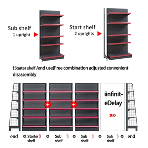 Scaffale Regale da Supermercato Personalizzato con Struttura Regolabile in Acciaio per Negozi di Alimentari - Product Image 3