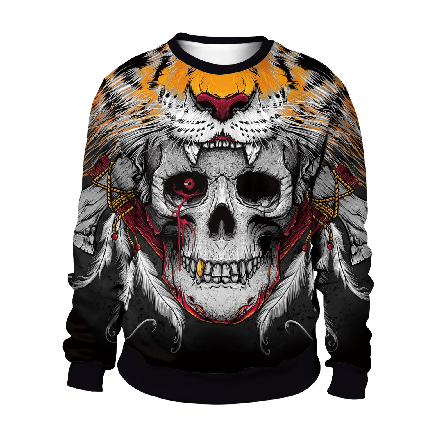 NADANBAO Brand happy halloween sweatshirt new horror skull printed design men couple sweatshirts O-neck cosplay hoodies