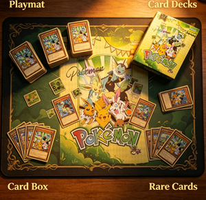 HCY Tarjetas Coleccionables Raras de Alta Calidad con Calificación Pok-CTG 1.0 Pikachu Eevee Fan Art Caja Sorpresa Juguete de Regalo Juego de Mesa Caja Sellada de Sobres de Cartas Coleccionables - Product Image 4