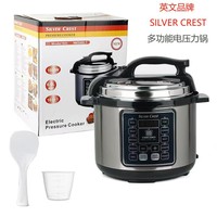 Cuisinière à pression électrique OEM 12-en-1 avec écran LED, en acier inoxydable, 5L 6L, revêtement antiadhésif, pour usage domestique