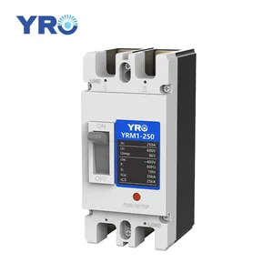 YRO YRM1-250 Circuit Breaker MCCB AC Moulded Case Circuit Breaker 3P 4P for Solar Photovoltaic PV Factory Price