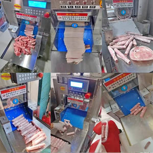 Découpeuse industrielle de viande de rouleau d'agneau et de boeuf trancheuse de viande de mouton frais trancheuse automatique de viande congelée pour Hotpot - Product Image 4