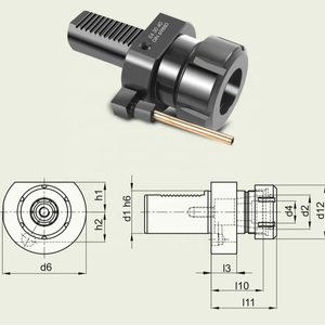 Vdi công cụ từ tính nhôm chủ Dải DIN 69880 2 Meter Máy tiện giá Collet bàn cặp theo DIN 6499 hình thức E4 - Product Image 1