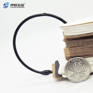 Anneaux de reliure en métal noir de 2,5 pouces pour cartes, documents, albums, journaux - Product Image 2