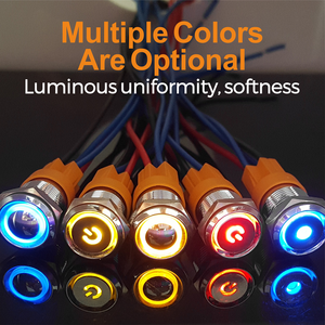 Công Tắc Nút Bấm Kim Loại Đầu Cực Ngắn 16Mm Với Công Tắc Nút Nhấn Nguồn - Product Image 6