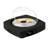 Lecteur CD mural portable avec haut-parleurs intégrés, système audio domestique BT 5.0 pour l'apprentissage musical et la décoration