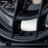 Rines Forjados 722Auto de 18-24 Pulgadas, Ligeros, Cóncavos Profundos, 5x112 5x120 5x114.3, Negro Satinado para BMW M Performance, Audi RS, Mercedes
