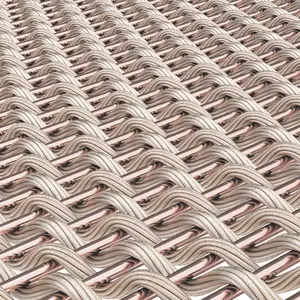 شبكة من الحبال المعدنية الفولاذية المعدنية المجزئة من الفولاذ المقاوم للصدأ عالية الجودة شبكة من حبال الأسلاك شبكة من مواد البناء شبكة معدنية