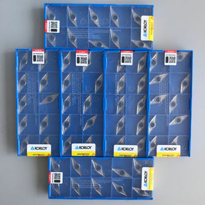 Insertos para Torno CNC Korloys VCGT160408-AK H01, Acero Inoxidable Cuadrado con Recubrimiento PVD, Herramientas de Corte Personalizables OEM - Product Image 1