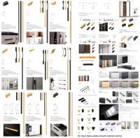 Armoires de cuisine armoire commode boutons de porte tiroir tire poignée armoire poignées matériel de meubles