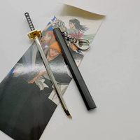 Nouveaux styles créatifs, porte-clés anime Kurosaki Ichigo de 16 cm, pendentif en métal, mini épée d'anime en métal pour sac à dos