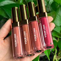 Gloss à lèvres texturé Rose Gold Rich Shine, rouge à lèvres vegan de luxe, produits cosmétiques, rouge à lèvres liquide mat, marque privée