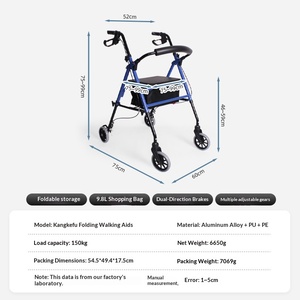 Deambulatore per Adulti, Anziani e Disabili Pengxing, Ausilio per la Deambulazione, Sedia a Rotelle - Product Image 2