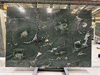 Marbre nuage vert de l'île - Pierre naturelle à veines nuageuses, dalle décorative de luxe pour murs/sols/comptoirs