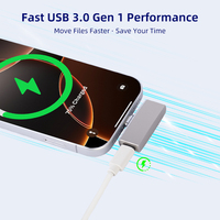Clé USB 2.0 en alliage de zinc de 32 Go, mini clé USB avec cryptage, clé USB portable pour voiture, télévision, musique, stockage de fichiers et de données