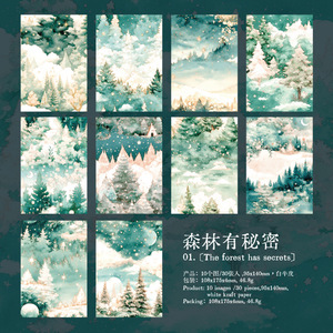 เทพนิยายกระดาษชุดวันเดอร์แลนด์วัสดุ30ชิ้น/แพ็คจับแพะชนแกะความฝันด้านล่างข้อความตกแต่งยุโรปย้อนยุ<span class=keywords><strong>ค</strong></span> - Product Image 6