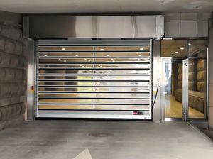 Porte de volet roulant à grande vitesse en spirale rapide Porte de <span class=keywords><strong>garage</strong></span> à volet roulant à grande vitesse Porte industrielle à roulement rapide - Product Image 6