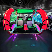 Wobeiqi Voiture électrique lumineuse à rotation à 360 degrés pour deux joueurs, modèle 12S Plant Happy Leba, pour parc d'attractions