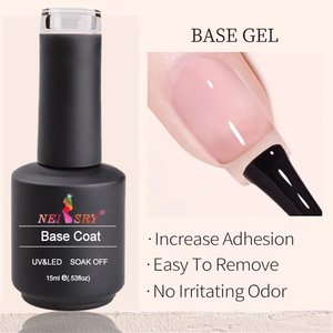 Neissry Sunset Top Coat Base E Young Rose Couleur de vernis à ongles mat longue tenue sans résidu - Product Image 6
