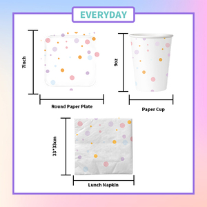 Xieli Plato <span class=keywords><strong>De</strong></span> Papel Impreso Confeti Personalizado Servilletas <span class=keywords><strong>Y</strong></span> <span class=keywords><strong>Vasos</strong></span> <span class=keywords><strong>De</strong></span> Papel Juego <span class=keywords><strong>De</strong></span> Fiesta <span class=keywords><strong>Vajilla</strong></span> Desechable Para Fiesta - Product Image 6