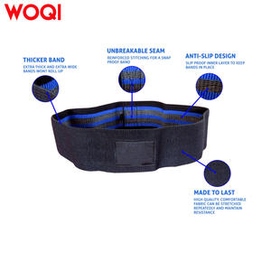 Banda de resistencia Woqi de resistencia media, 36x8 cm, diseño antideslizante para fitness y moldeamiento corporal, correa de yoga. - Product Image 3