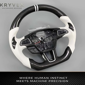 <span class=keywords><strong>Volante</strong></span> Deportivo Kryvex Personalizado de Fibra de Carbono y Cuero para Focus MK3 Hatchback 2015-2018 ST RS ST-Line - Product Image 4
