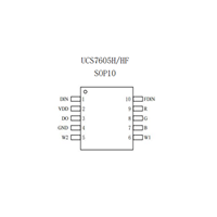 Controlador LED Original UCS UCS7605HF SOP10 con Continuación Inteligente de Punto de Interrupción para Pantalla de Alta Precisión de 5 Canales