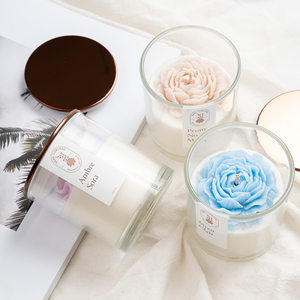 AIKUN Private Label Vegan Wax Flowers Scent Selection Candle for Office Hotel Dining Table Festive Ambience - Product Image 1