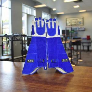 Guantes Protectores Largos de Cuero Vacuno de 18 Pulgadas, Resistentes a Mordeduras y Arañazos, para Manipulación de Gatos - Product Image 6