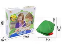 Jeu de société interactif parent-enfant de combat de cartes avec masque de lézard et jouet de bureau souffleur de langue de grenouille, vente en gros