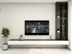 Kayu Solid Modern <b>TV</b> <b>Cabinet</b> Wall Mount Design in Particle Board <b>Wood</b> Style - Product Image 3