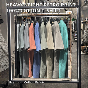 Camiseta Personalizada de Alta Calidad, 260G, Gruesa, Extragrande, con Logotipo Impreso por Transferencia de Calor, 100% Algodón, Tejido Transpirable, Estilo Urbano - Product Image 2