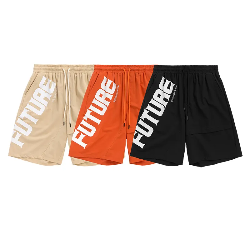 Customized cotton private label mens athletic quick dry custom thick letter walk casual mesh basketball sweats shorts for mens